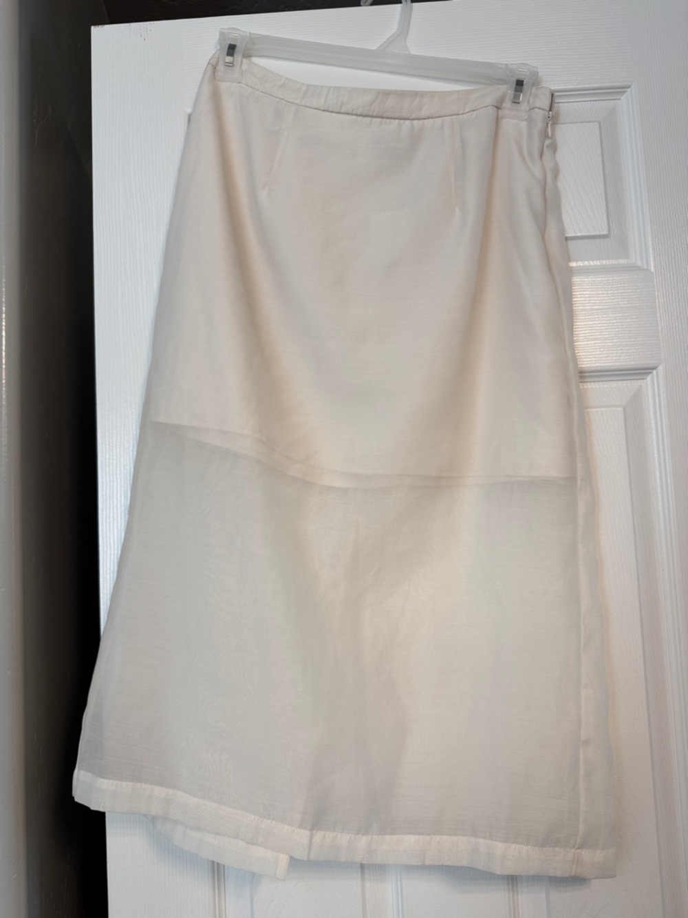 a new day Cream Midi A-Line Skirt